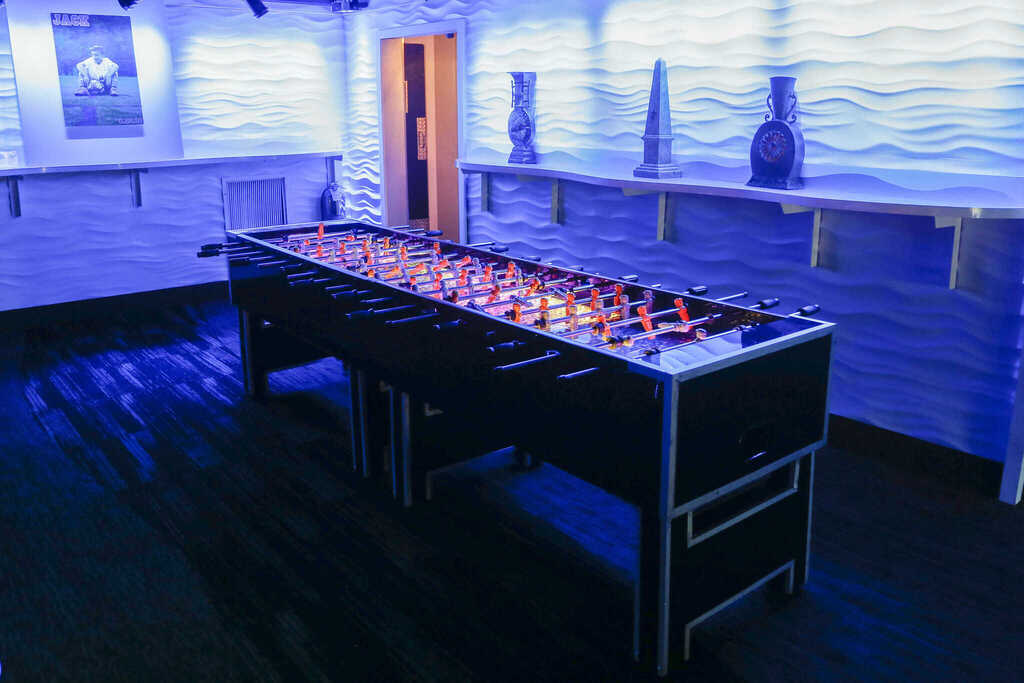 A table game arranged in an event space